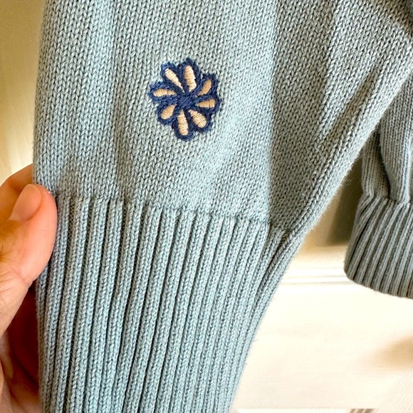 Brooks Brothers Women’s Sweater Small Embroidered Birds Flowers Boho Preppy - Picture 8 of 11